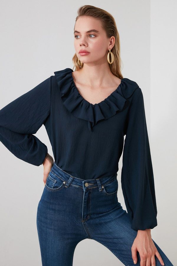 Trendyol Trendyol Blouse - Navy blue - Regular fit