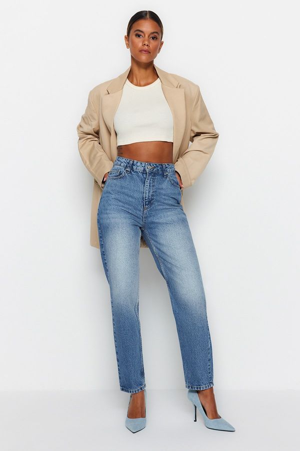 Trendyol Trendyol Blue High Waist Mom Jeans