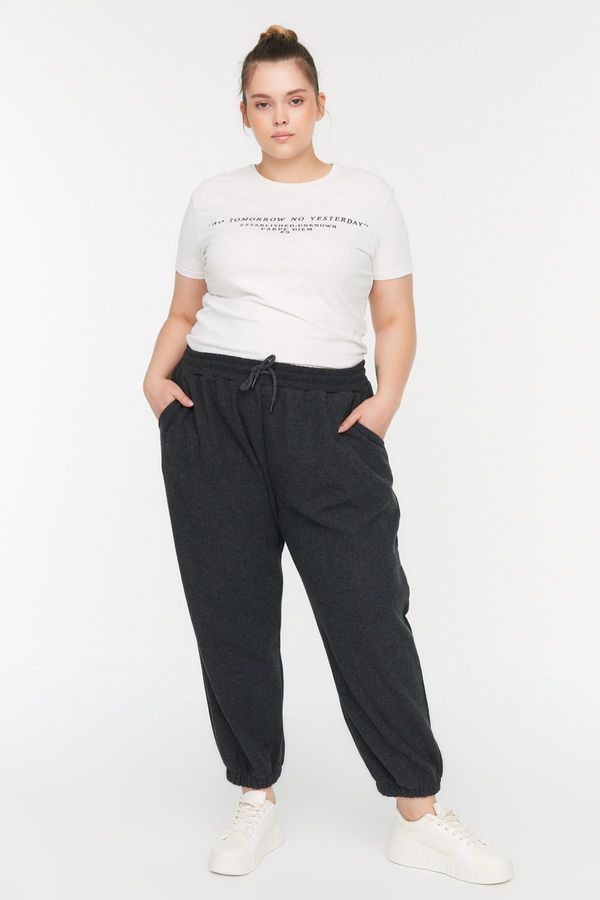 Trendyol Trendyol Curve Anthracite Thin Jogger Knitted Sweatpants