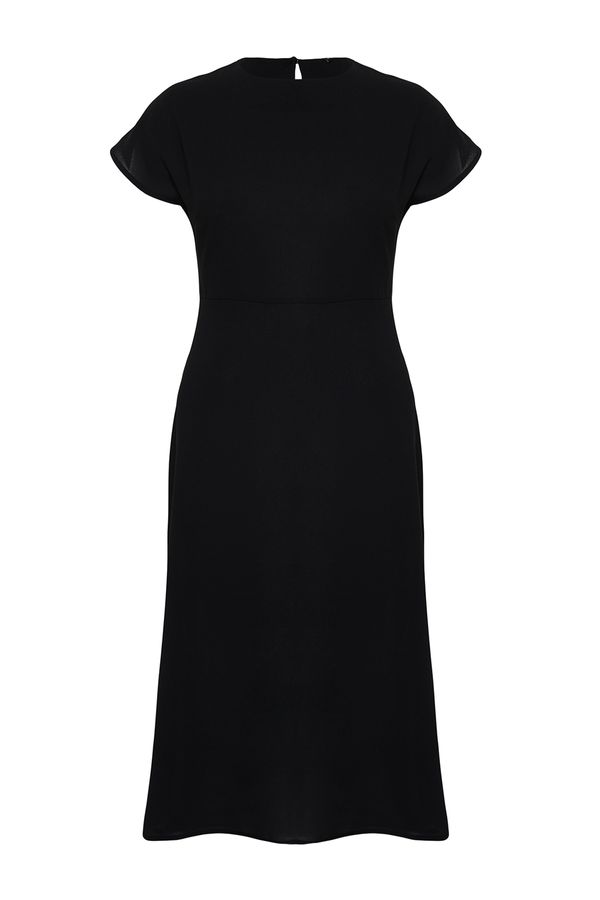 Trendyol Trendyol Curve Black A-Line Maxi Woven Dress