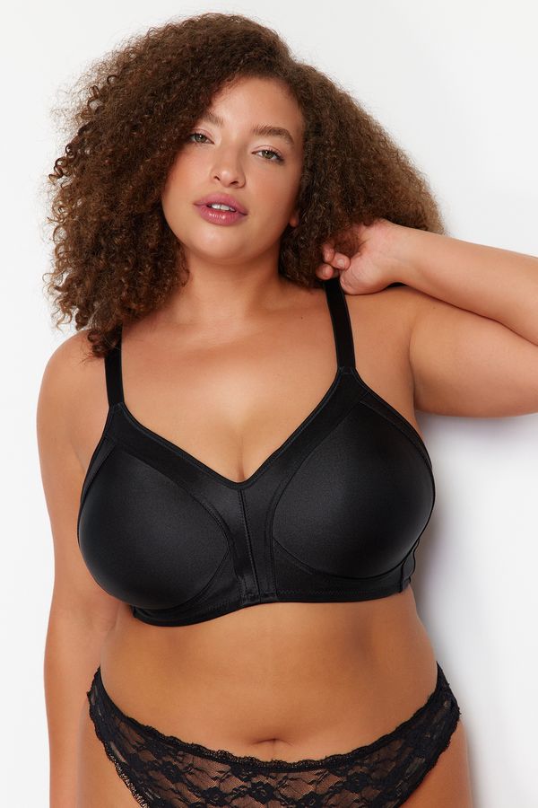 Trendyol Trendyol Curve Black Antiperspirant Compression Bra