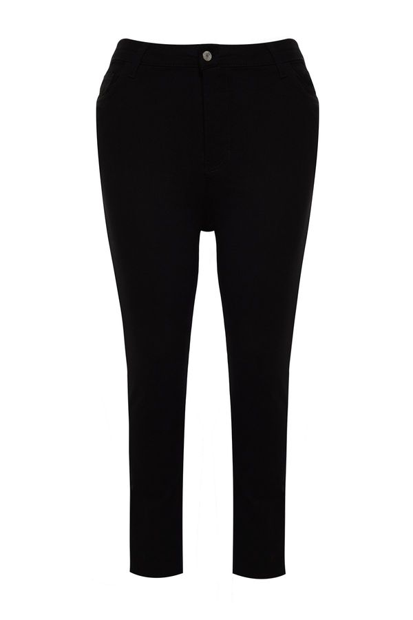 Trendyol Trendyol Curve Black High Waist Non-Fading Black Stretchy Skinny Jeans