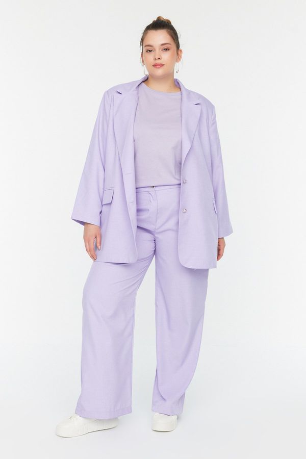 Trendyol Trendyol Curve Lilac Woven Trousers