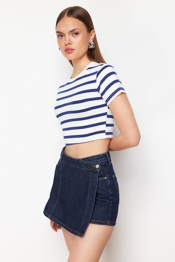 Trendyol Trendyol Dark Blue Denim Shorts Skirt