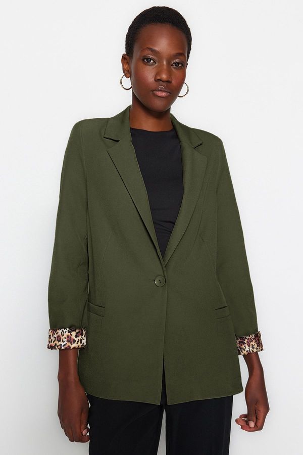 Trendyol Trendyol Dark Khaki Blazer Jacket