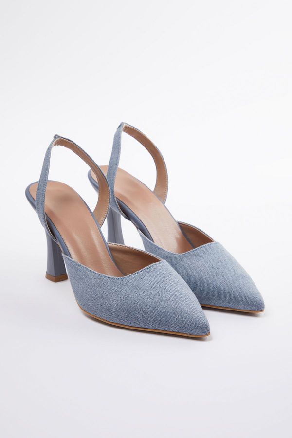 Trendyol Trendyol Denim Pointed Toe Stiletto Heel Shoes