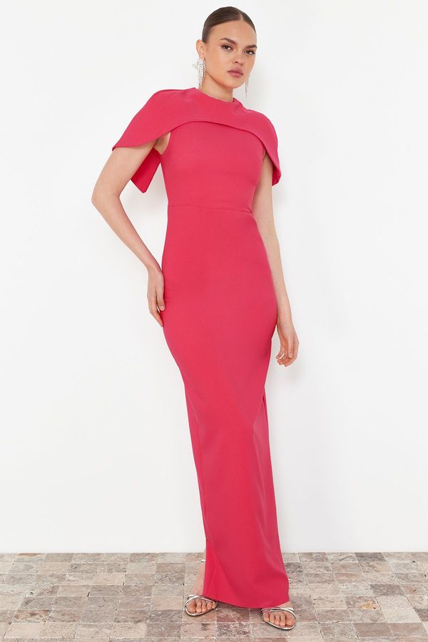 Trendyol Trendyol Fuchsia Body-Sitting Woven Long Stylish Evening Dress & Homecoming Dress