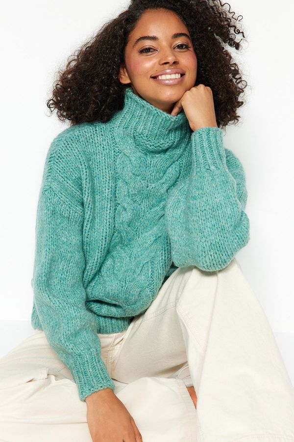 Trendyol Trendyol Green Knit Detail Knitwear Sweater