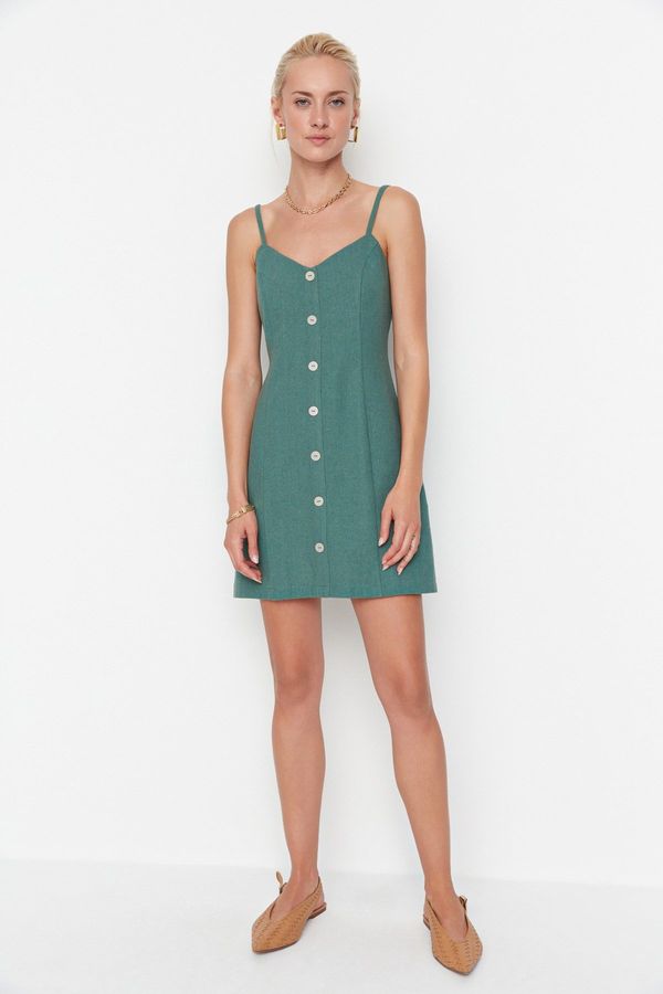 Trendyol Trendyol Green Petite A-Line Super Mini Woven Woven Dress