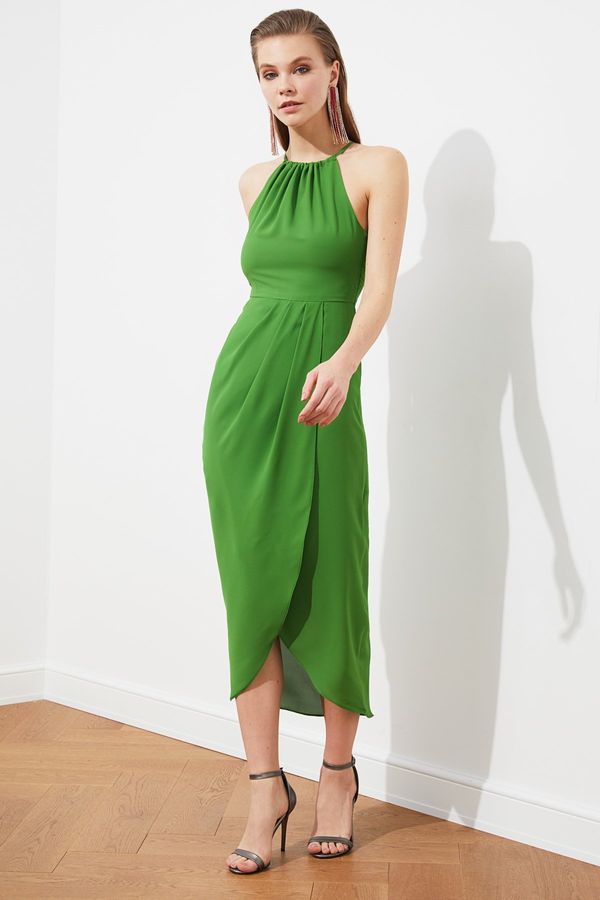 Trendyol Trendyol Green Puckered Dress