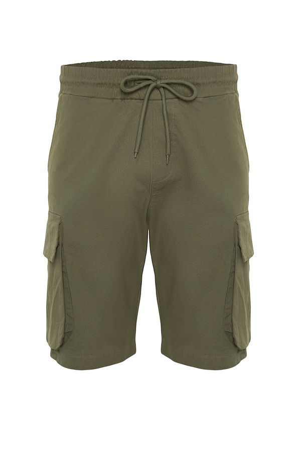 Trendyol Trendyol Khaki Regular Fit Cargo Pocket Shorts