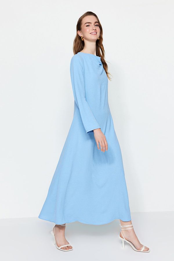 Trendyol Trendyol Light Blue Collared Aerobin Dress