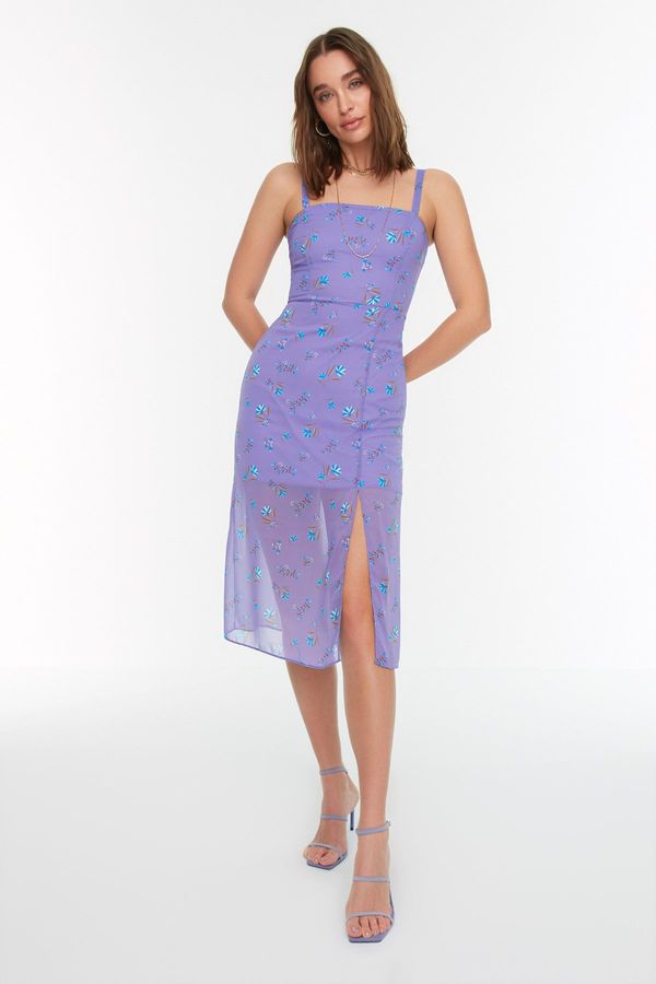 Trendyol Trendyol Lilac Straps Patterned Dress
