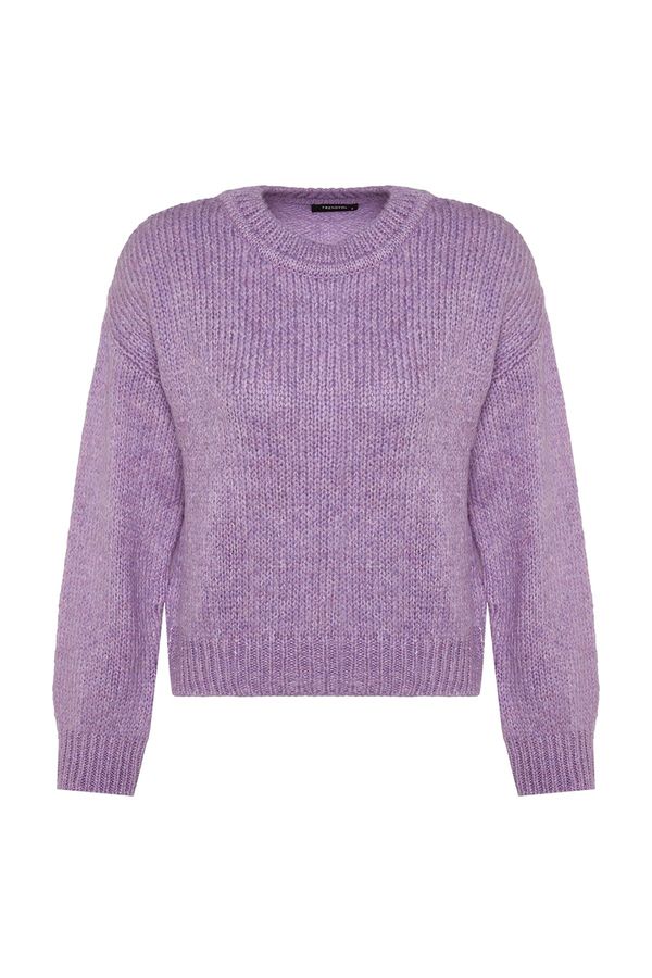 Trendyol Trendyol Lilac Wide Fit, Soft Textured Basic Knitwear Sweater