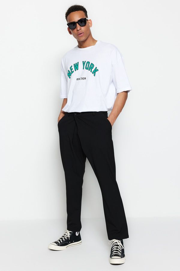 Trendyol Trendyol Limited Edition Black Men's Regular Fit Slim Fit Trousers