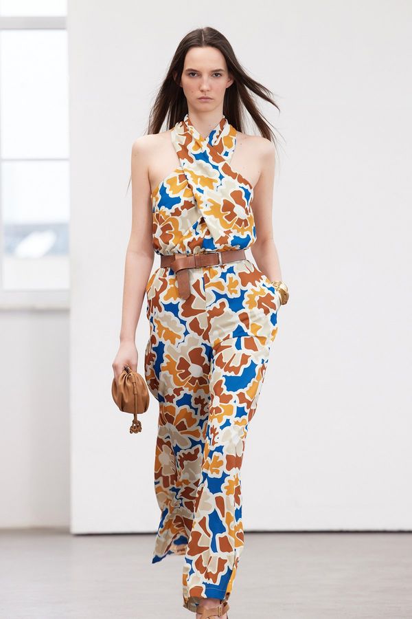 Trendyol Trendyol Limited Edition Multicolored Patterned Maxi Jumpsuit