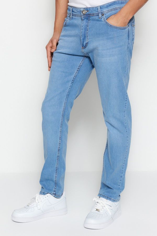 Trendyol Trendyol Men's Blue Skinny Fit Flexible Fabric Jeans Denim Trousers