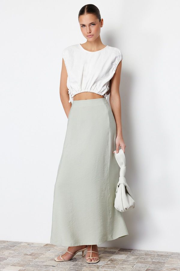 Trendyol Trendyol Mint Modal A-line Maxi Length Woven Skirt