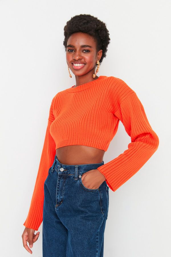 Trendyol Trendyol Orange Super Crop Knitwear Sweater