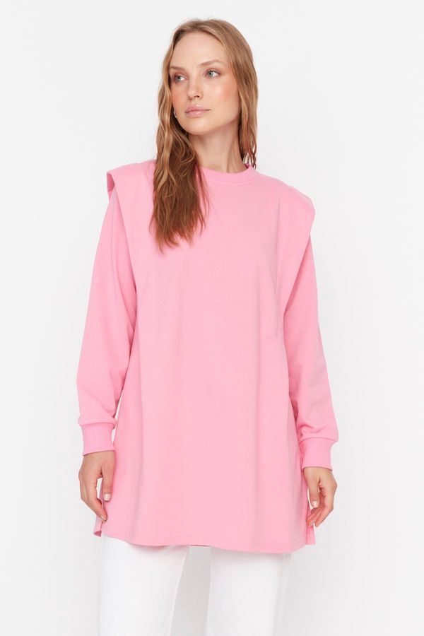 Trendyol Trendyol Pink Padded Knitted Sweatshirt