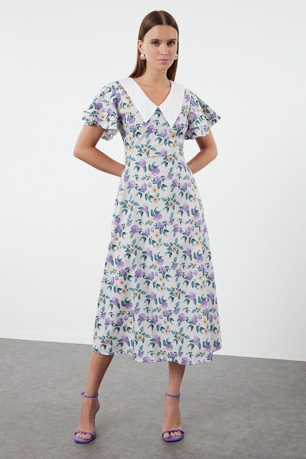 Trendyol Trendyol Purple Floral Woven Dress