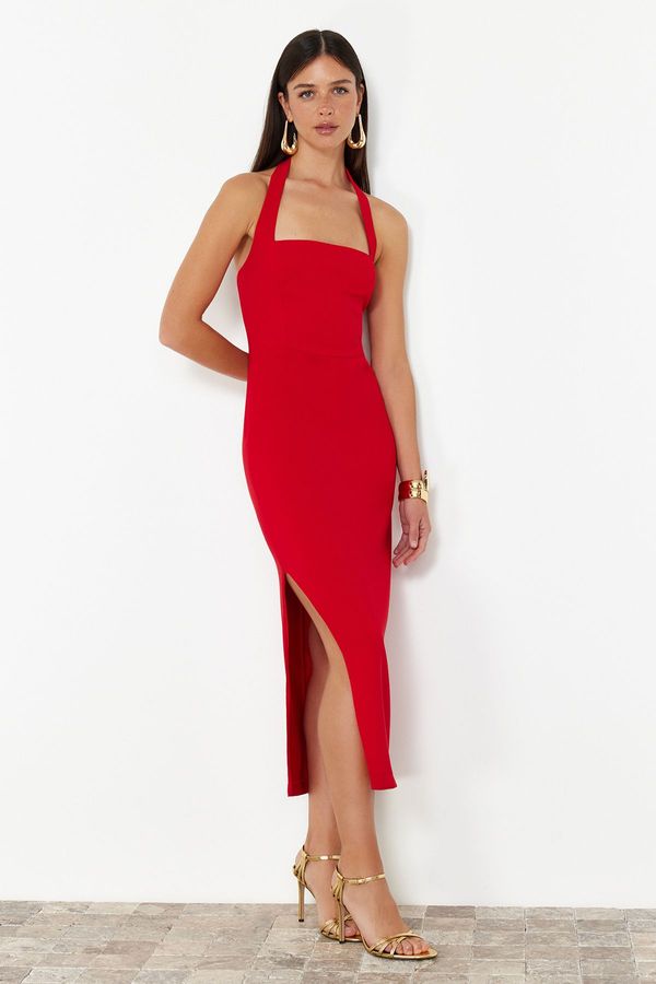 Trendyol Trendyol Red Fitted Woven Dress