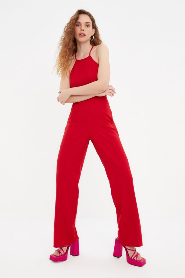 Trendyol Trendyol Red Halterneck Jumpsuit