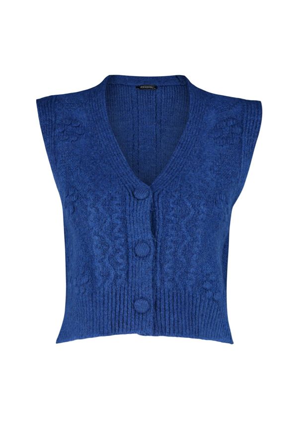 Trendyol Trendyol Saks Soft Textured Tricot Sweater