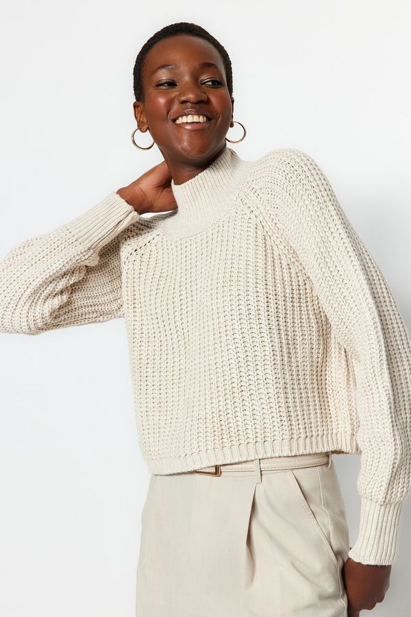 Trendyol Trendyol Stone Crop Turtleneck Knitwear Sweater