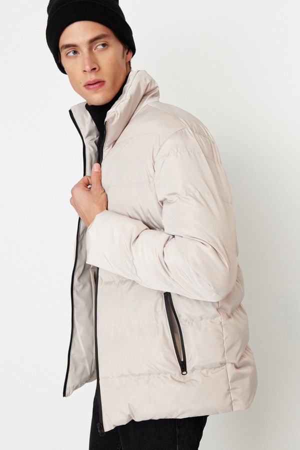 Trendyol Trendyol Stone Regular Fit Wind Resistant Puffer Winter Coat