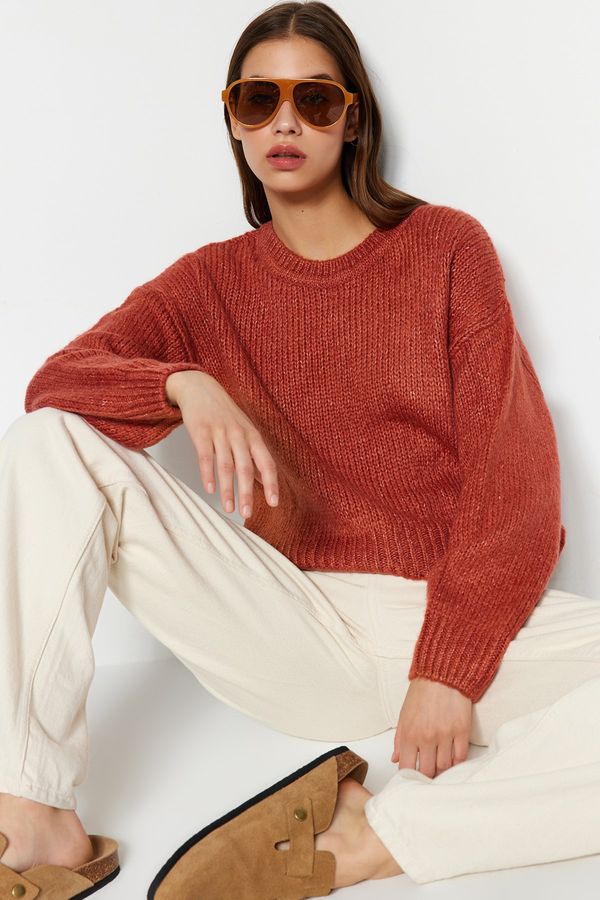 Trendyol Trendyol Tile Wide fit Soft Textured Basic Knitwear Sweater