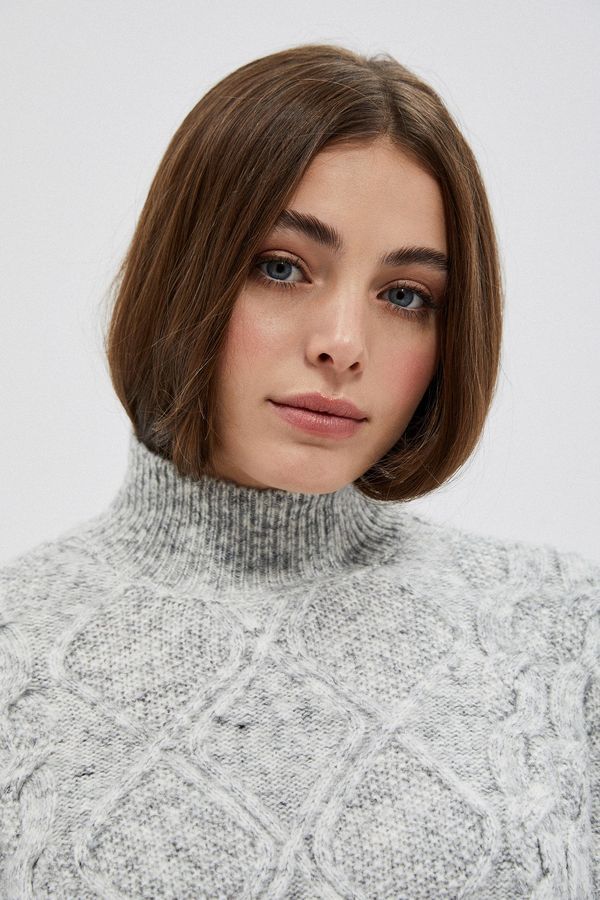 Moodo Turtleneck sweater with fringe