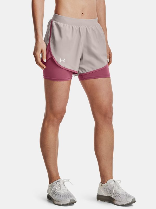 Under Armour Under Armour Shorts UA Fly By Elite 2-in-1 Short-GRY - Women