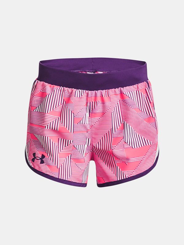 Under Armour Under Armour Shorts UA Fly By Printed Short -PNK - Girls