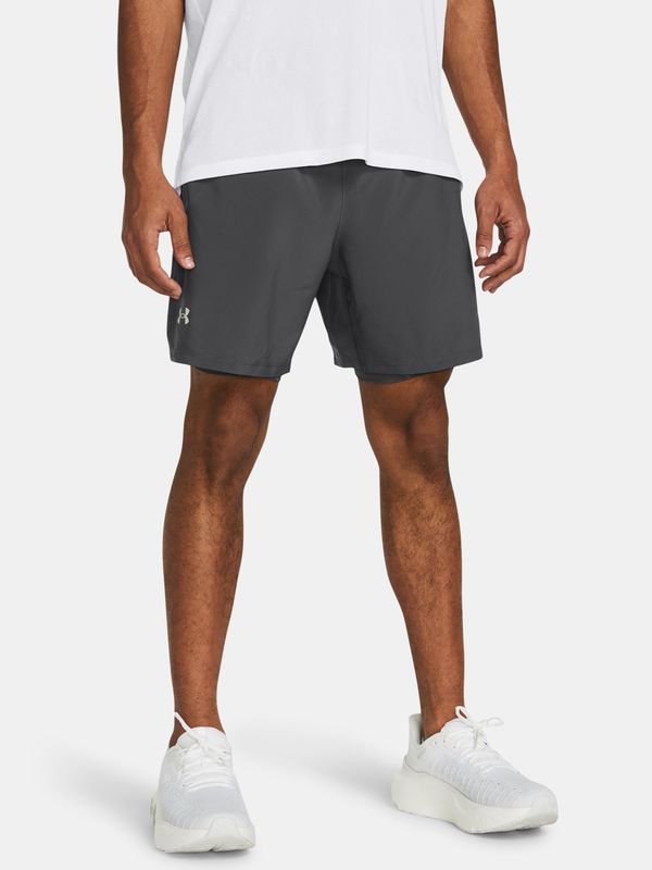 Under Armour Under Armour Shorts UA LAUNCH 7'' 2-IN-1 SHORTS-GRY - Men