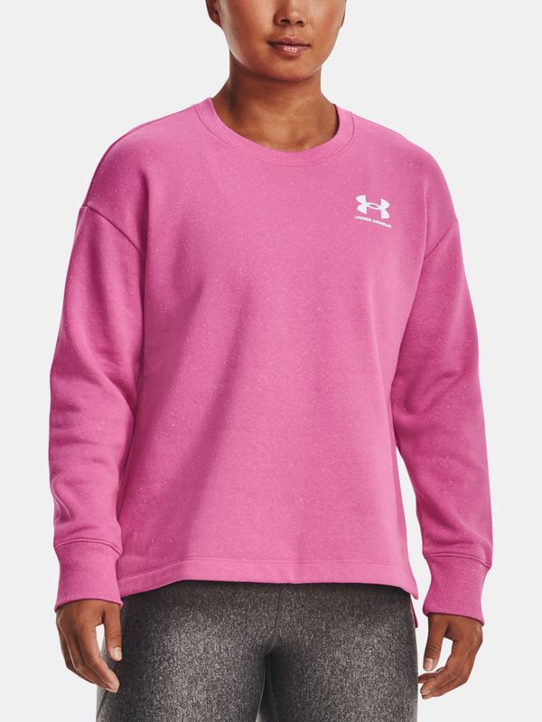 Under Armour Under Armour Sweatshirt Rival Fleece Oversize Crew-PNK - Women