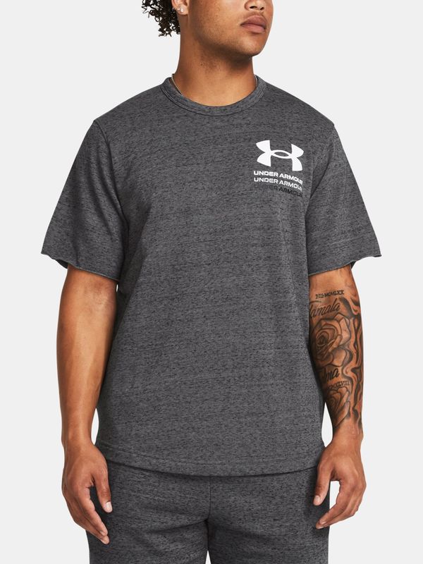 Under Armour Under Armour T-shirt UA Rival Terry SS Colorblock-GRY - Men's
