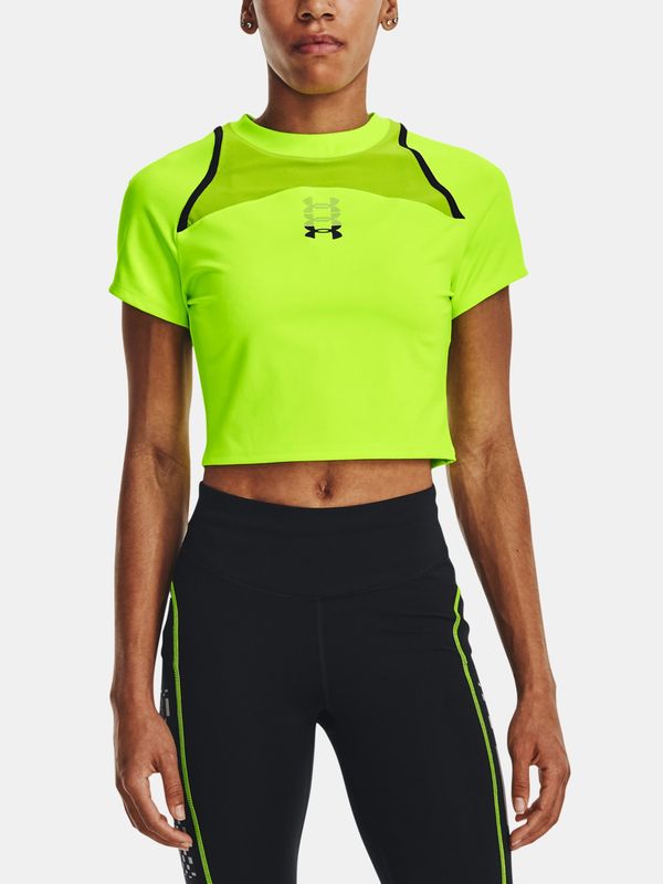 Under Armour Under Armour T-Shirt UA Run Anywhere Crop SS-GRN - Women