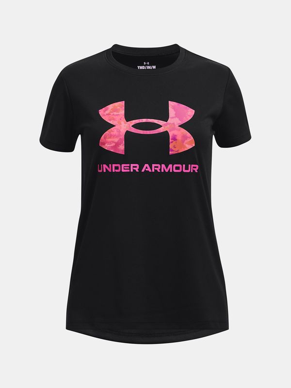 Under Armour Under Armour T-Shirt UA Tech Print BL SSC-BLK - Girls