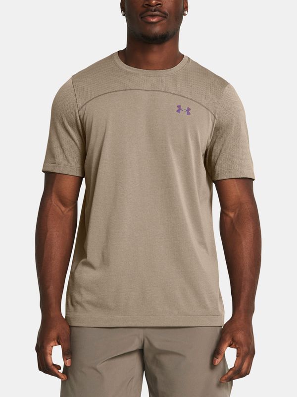 Under Armour Under Armour UA Rush Seamless Wordmark T-Shirt SS-BRN - Men's