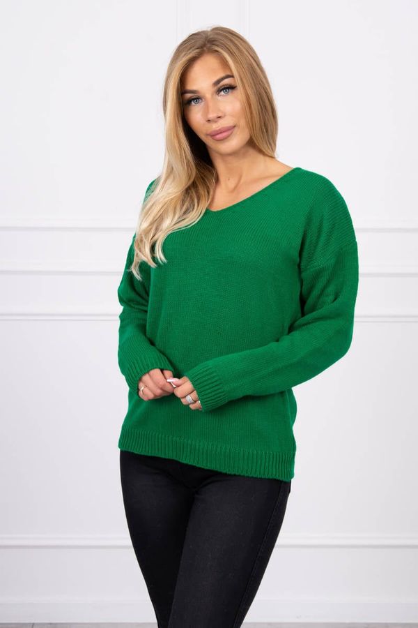 Kesi V-neck sweater green