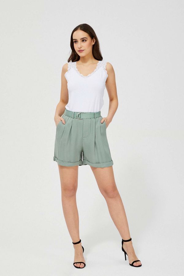 Moodo Viscose shorts with belt