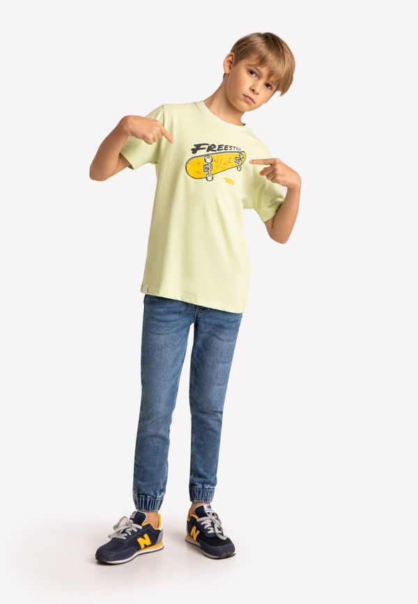 Volcano Volcano Kids's Regular T-Shirt T-Fonter Junior B02412-S22 Seledyne