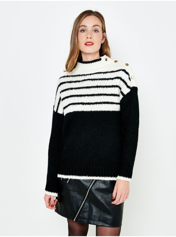 CAMAIEU White and Black Striped Sweater CAMAIEU - Women