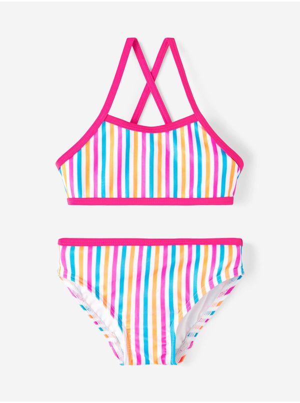 name it White Girly Striped Swimwear name it Ziza - Girls