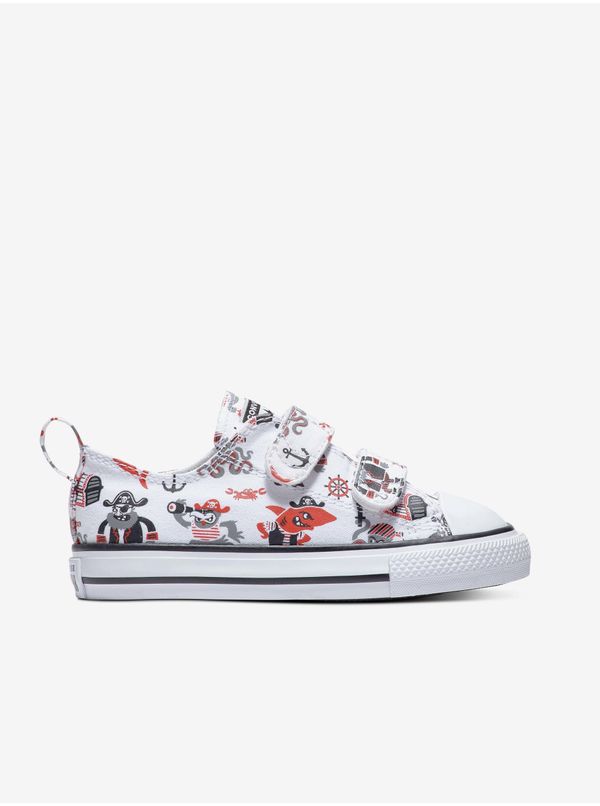 Converse White Kids Patterned Sneakers Converse Pirates - Guys