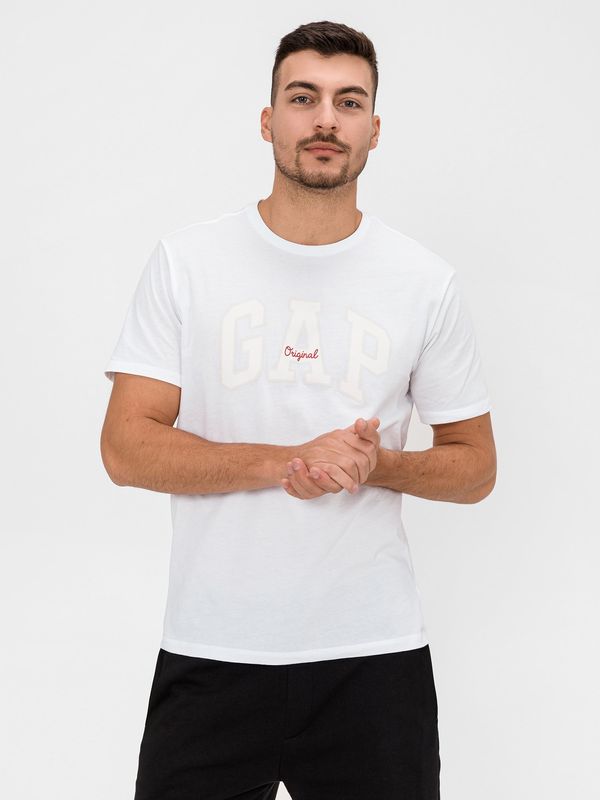 GAP White Men's T-Shirt GAP Logo