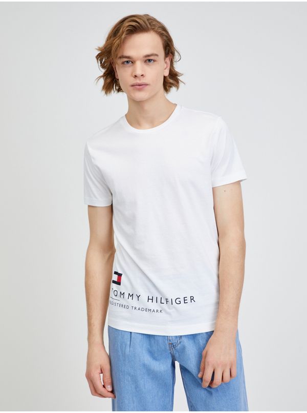Tommy Hilfiger White Men's T-Shirt Tommy Hilfiger - Men