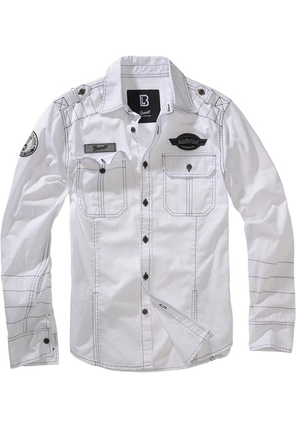 Brandit White Shirt Luis Vintage