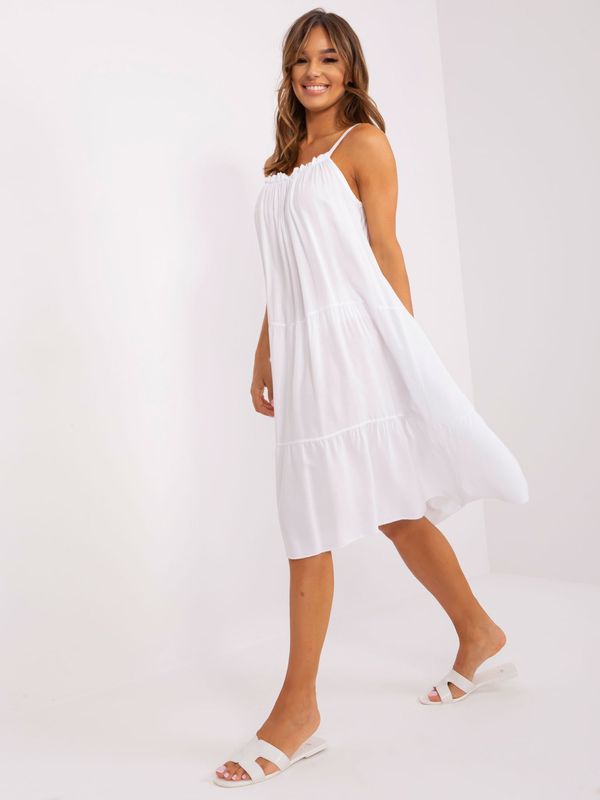Fashionhunters White summer dress for hangers OCH BELLA